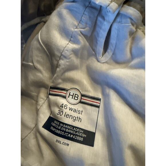 Harbor Bay DXL Men's Pant's 46x30 Classic Fit Flat Front Tan Chinos - Picture 4 of 11